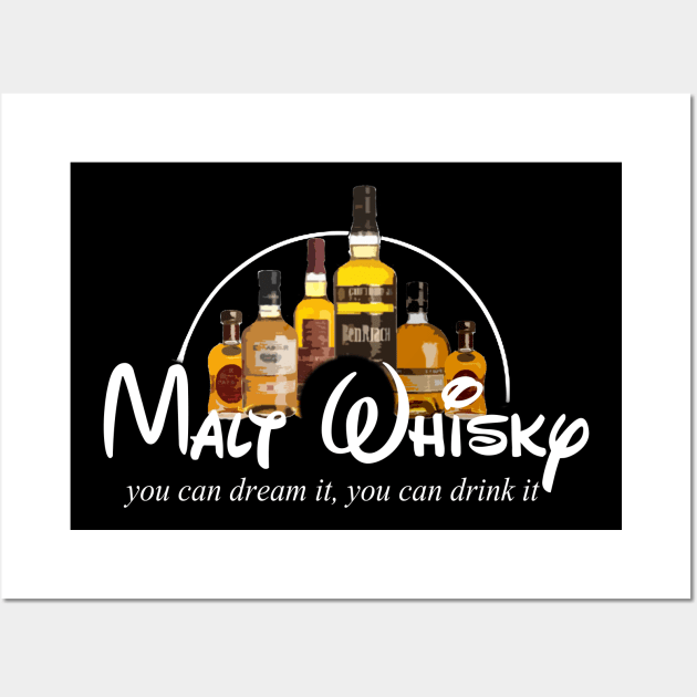 malt whisky | whiskey lover | whiskey parody Wall Art by MO design